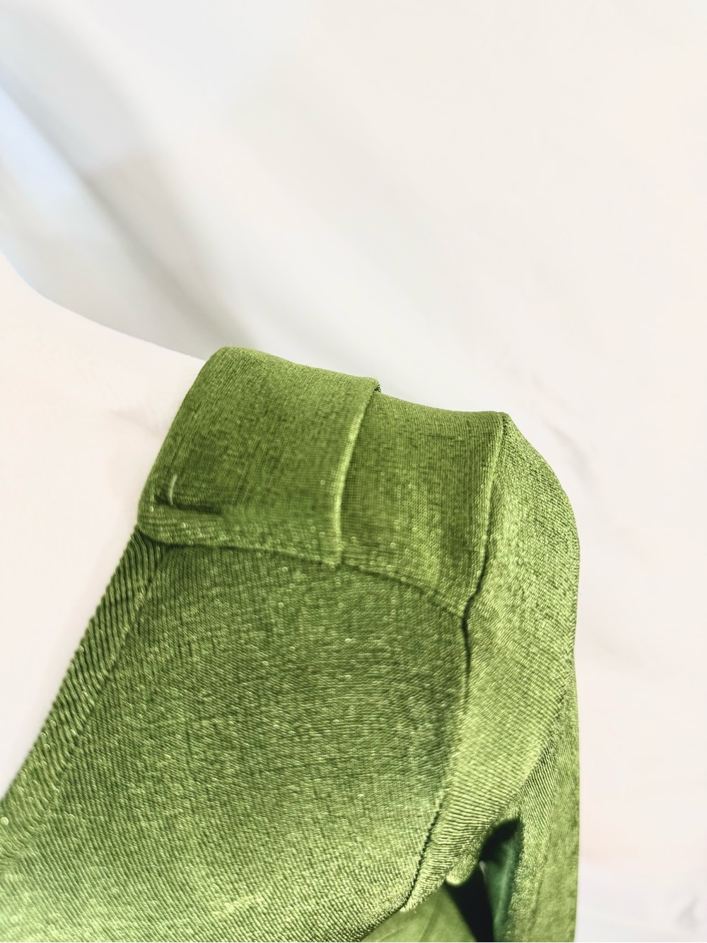 NWT Cider Olive Green Backless Lined Mini Dress With Long Bell Sleeves Size XS - Picture 4 of 15